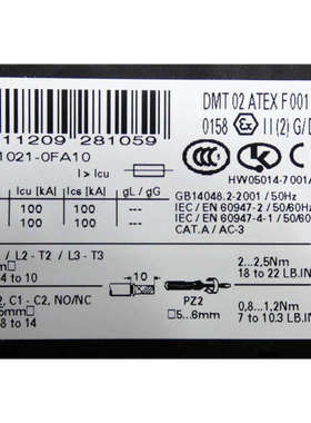 华泰SIEMENS/ MG SIRIUS 低压模块 3RV1021-0FA10 discontinued