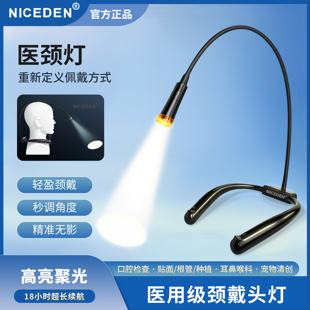 颈戴5W聚光多角度头灯