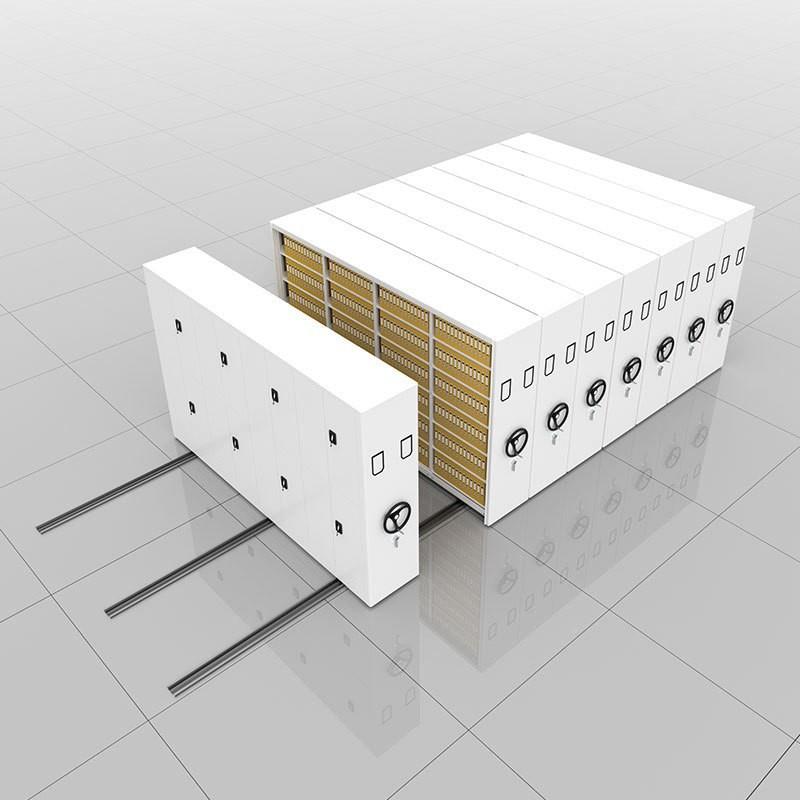 大容量文件资料柜档案柜层智能集架档柜e-3手摇板厚密度案承重力