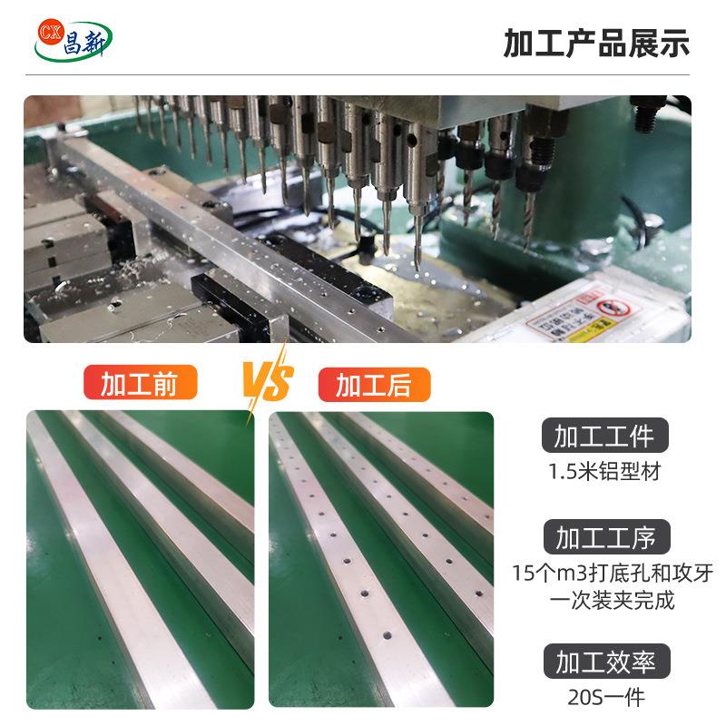 定制可调自动攻攻攻丝机 钻孔丝体机多轴伺服cx-104双钻孔一攻牙