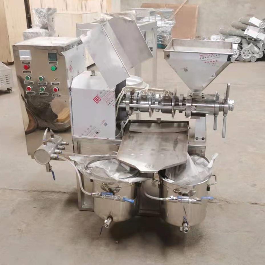型 用螺榨油机全自商动粮油加工榨油机不锈钢食用油ETT加小旋工设