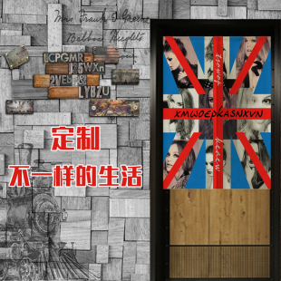 宽版 现货速发隔断窗帘门帘厨房遮挡酒吧挂布V理发店个性 粗麻布挂
