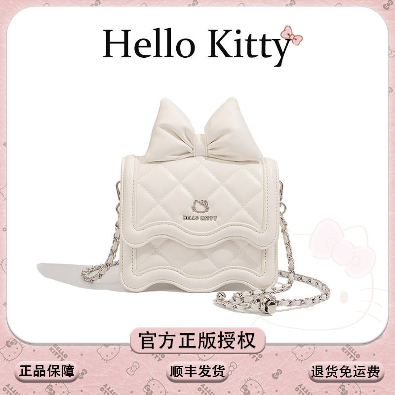 HelloKitty凯蒂猫菱蝴蝶结小方包图片