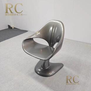 玻钢璃创意设计师计鲸间鱼尾设座椅家具美陈提升684空格调
