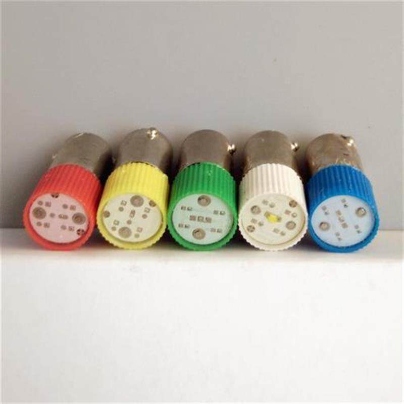 LED按钮指示灯珠灯泡卡口BA9S 插口E10 6.3v12v24V30V110v220v380