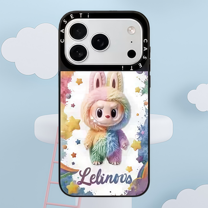 港韩购CASETiFY新款联名玩偶白色拉布布适用苹果14/15/16/17promax/pro壳iphone15plus保护套新款情侣防摔