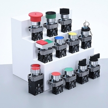 XB2按钮开关控制启动停止自复位急停旋钮平钮XB2-BA31/42/BD33/21