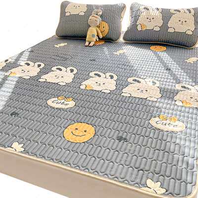 夏季乳胶床垫冰丝凉席学生宿舍夏天薄款软床褥垫折叠凉感家用凉垫