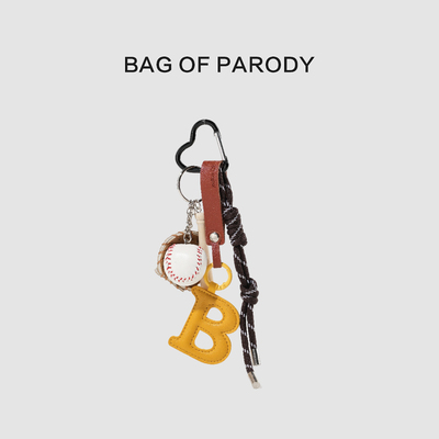 复古miu系编织绳字母B字包包挂件ins风网红同款