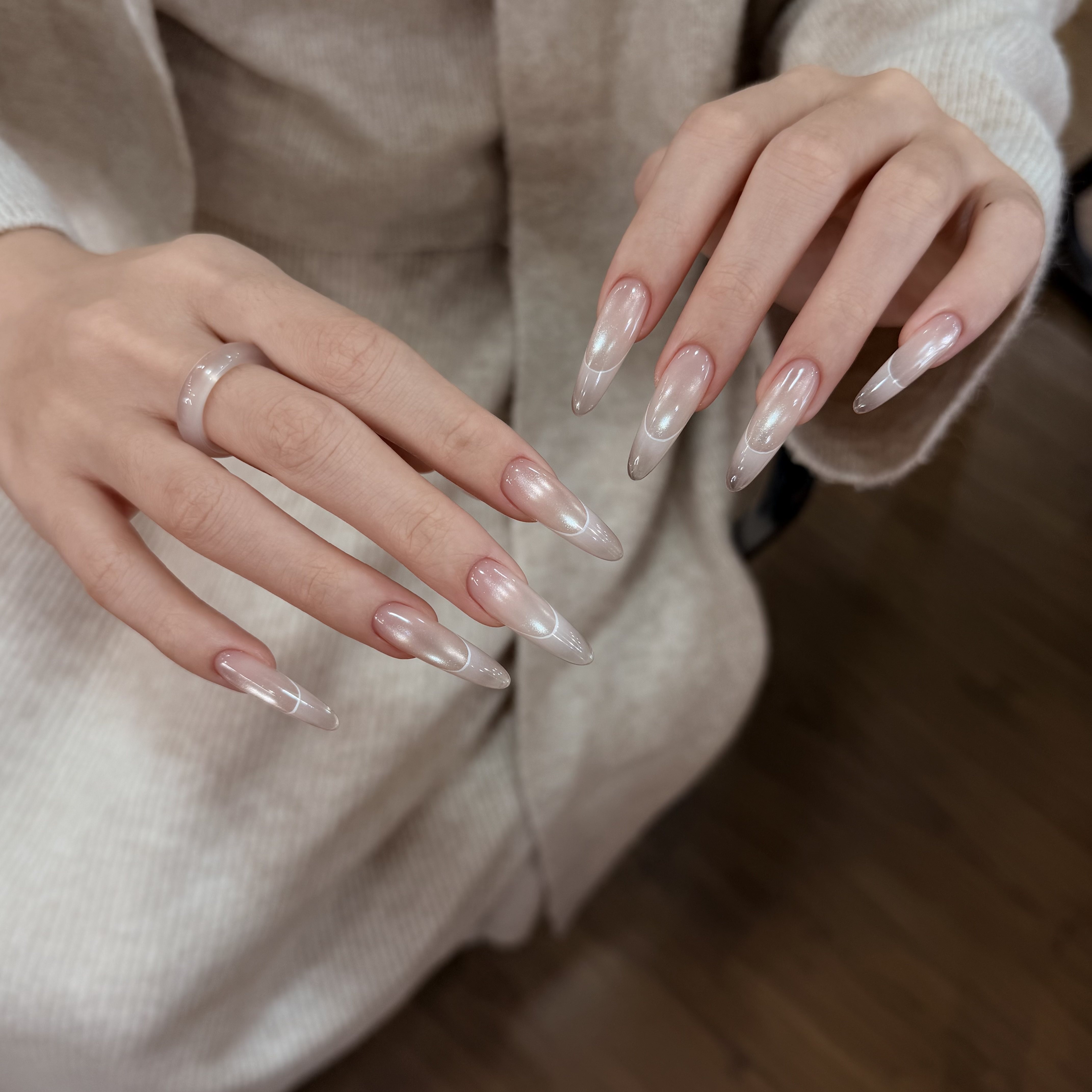 Cat Eye Gel Nail Polish: Watery Glass Bead Magnetic - Product image 4