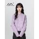 短款 中领针织衫 搭秋打底衫 紫色半高领毛女冬2025衣SJO新软糯内款