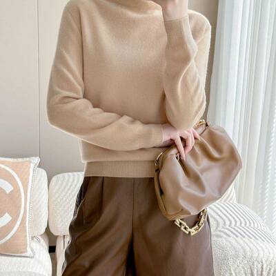 红云23126羊秋冬新款仓纯色衣时尚针底织毛衫百搭打衫23125