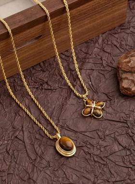 精致高级感毛衣炼大气高档女士气质配饰日常百搭挂饰项炼女装饰品