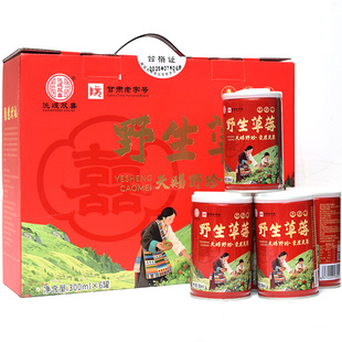 岷县野草莓罐头甘肃特产小吃定西陇南的家乡瓢子当地有岷县点心