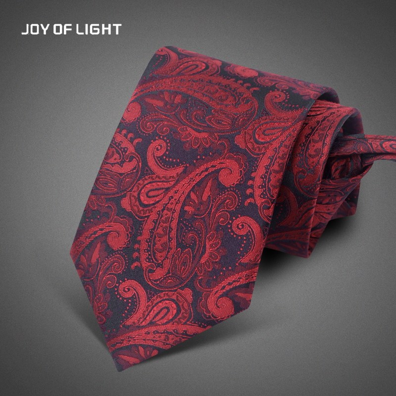JOY OF LIGHT红色复古花纹领带男商务正装高级感西装配饰免打结,服饰配件/皮带/帽子/围巾,领带,淘宝优惠券,粉丝福利购,淘宝优惠卷