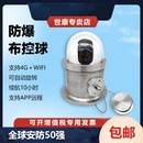 品牌机芯防爆布控球摄像机头WiFi插卡4G一体化自动旋转摄像机护罩