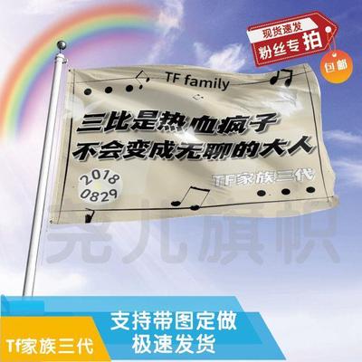 定制明星应援旗TF家族三代