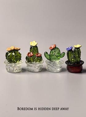 卧室摆件房间装饰品精致迷你工位办公桌摆件可爱情绪治愈摆件