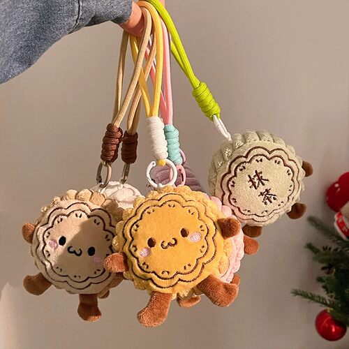 双面月饼挂件每一面都超可爱哒