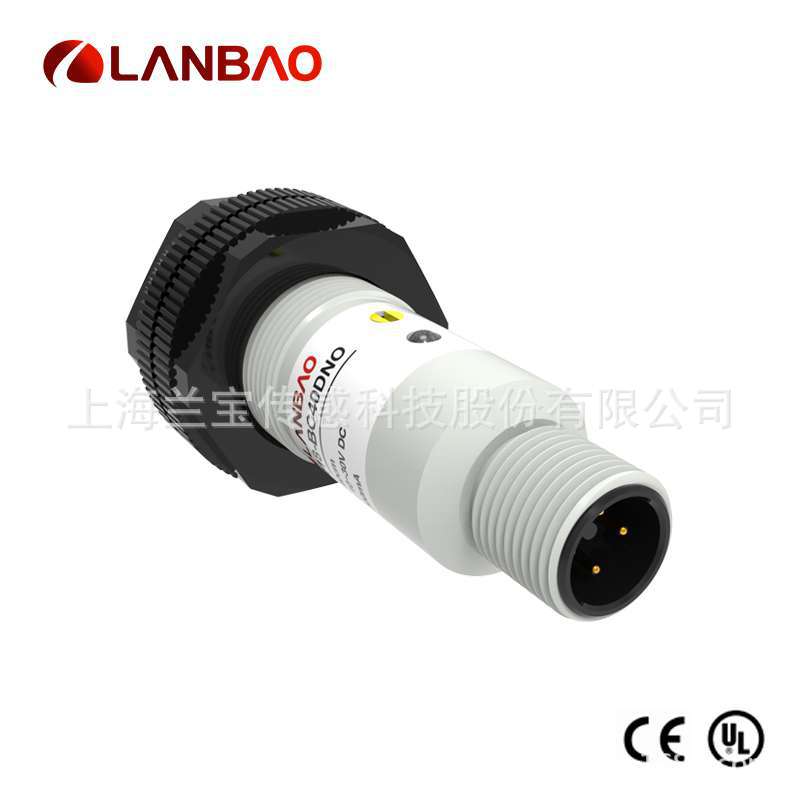 兰宝PR18S-BC40DPO-E2光电传感器三线M12连接器 漫反射光电开关