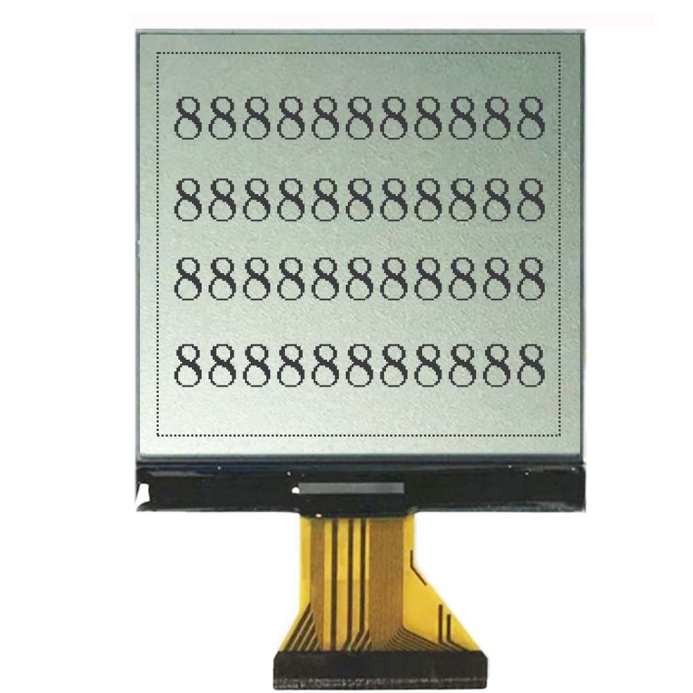 2.6寸显示屏 正显灰底黑字屏 COG液晶模组 128*128点阵屏
