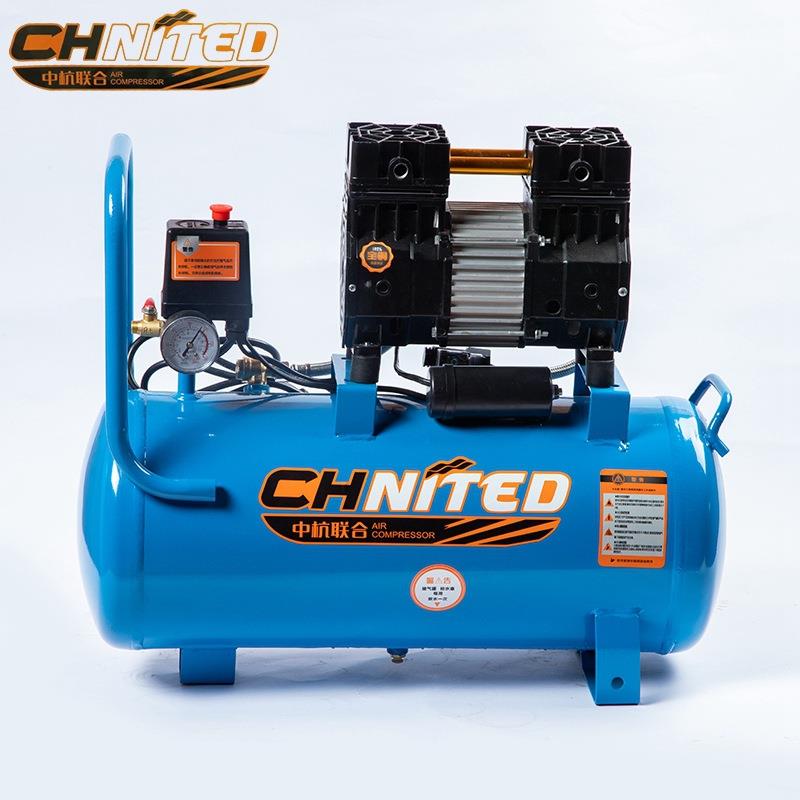 无油空压机980W木工小型高压气泵静音喷漆压缩机厂家便携