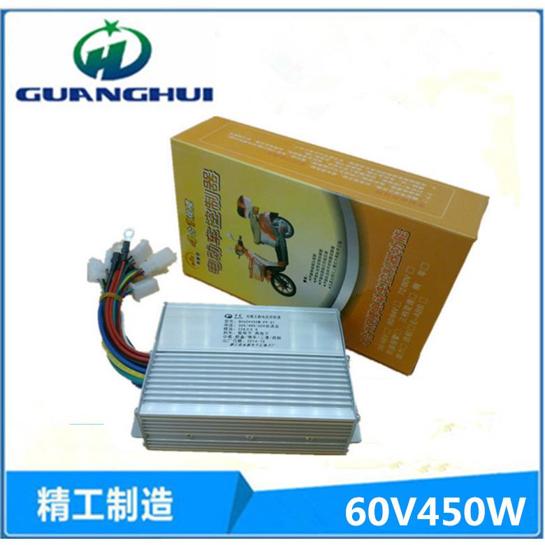 60V自学习无霍尔双模9管450W电动车无刷控制器