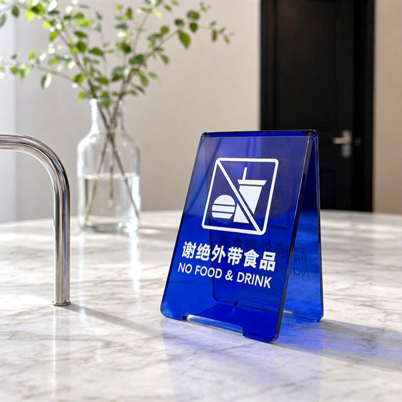 厚刻彩色亚克力多色可选定制桌牌图片