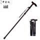 兰叙伸缩防滑手杖折叠登山杖超轻便携户外徒步拐杖铝合金弯柄老人