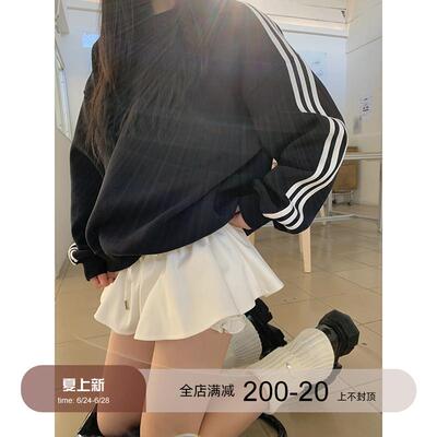 红人馆a字半身裙女2025新款秋季白色裙裤气质短裙小个子显瘦裙子