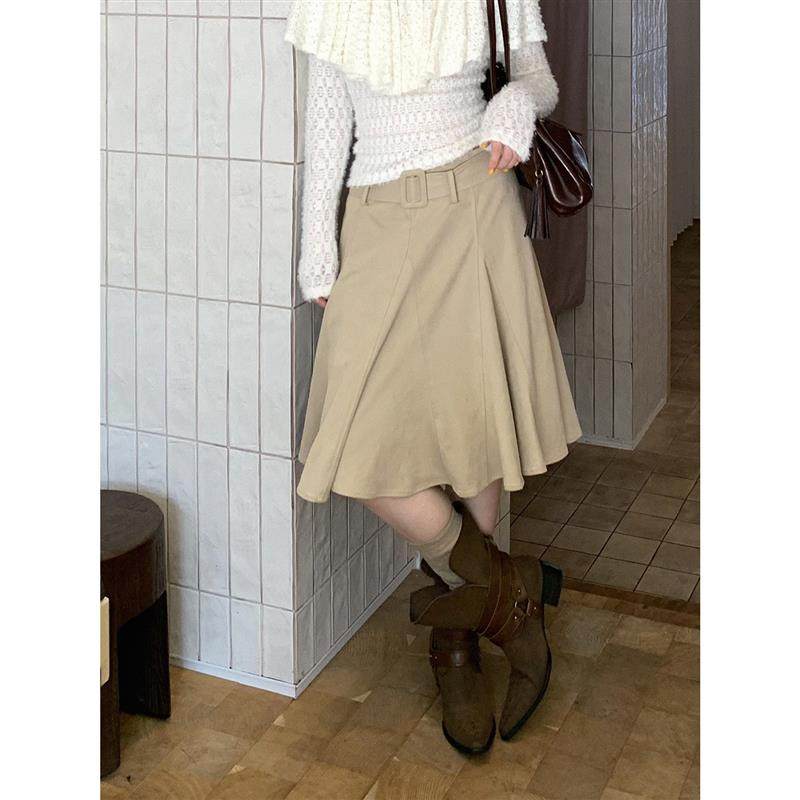 红人馆a字半身裙女2025新款秋冬季绝美巨好看的高级感麂皮绒裙子,女装/女士精品,半身裙,淘宝优惠券,粉丝福利购,淘宝优惠卷