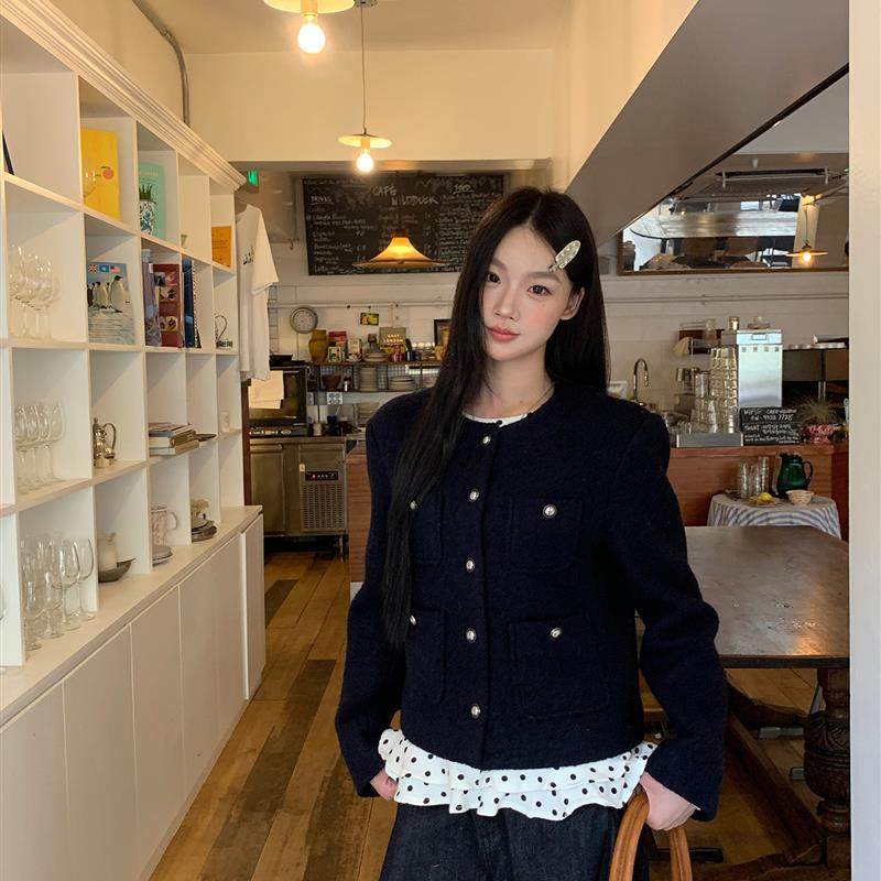 红人馆羊毛大衣女款2025新款秋冬季短款呢子小个子小香风毛呢外套,女装/女士精品,毛呢外套,淘宝优惠券,粉丝福利购,淘宝优惠卷