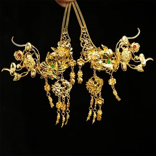 汉服簪花头饰明制仕女图发饰流苏步摇宫廷发钗唐风百搭点缀簪子