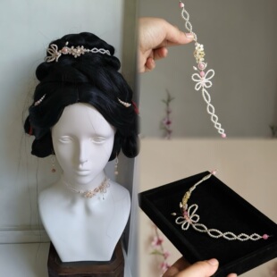 汉服古风珍珠棒软簪明制可调节掩鬓头饰国风百搭软簪汉服发饰配饰