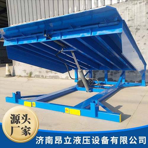 调电动液压登车桥集装箱叉车平台月台高式度节板固定装OQY卸货 平