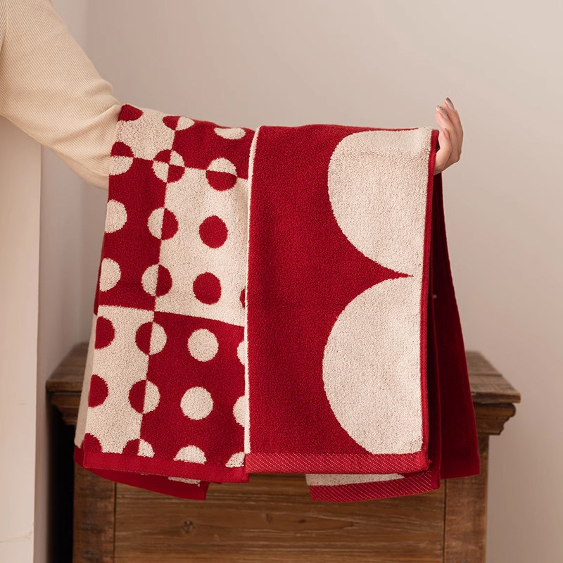 情侣纯棉复古毛巾结婚吸水擦脸巾