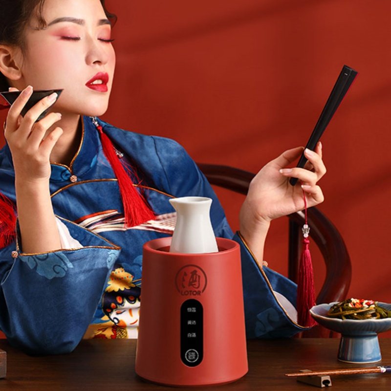 LOTOR暖酒器电热暖奶器温酒器烫酒陶瓷煮酒黄酒白酒加热壶中式温