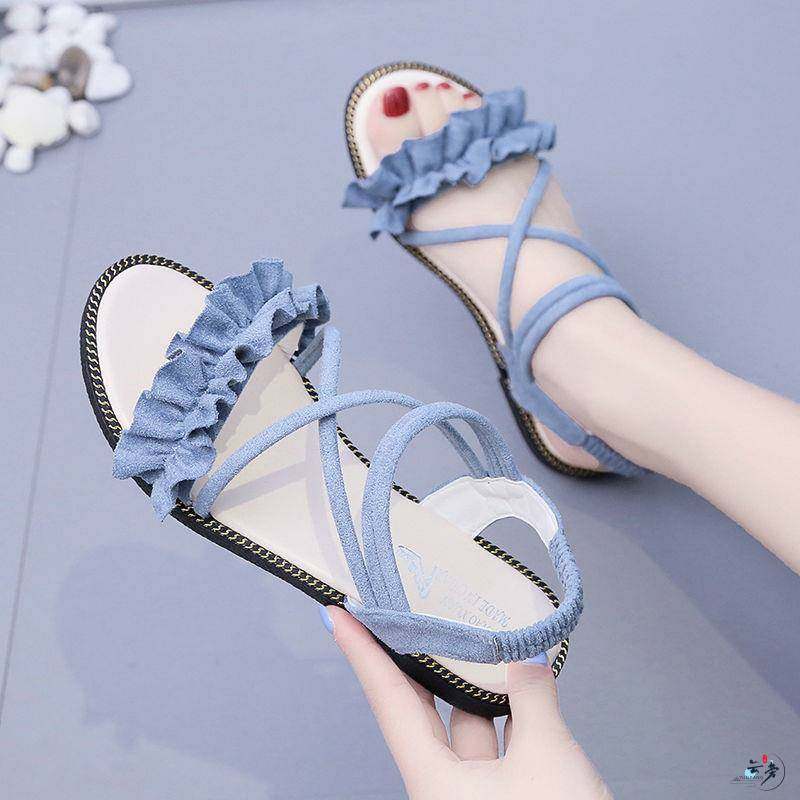 新款2023年新款12夏季少女孩夏天平底女生凉鞋11初中学生10大童15