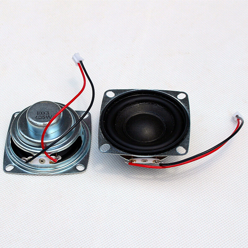 2寸4欧5瓦中音喇叭带线小音箱z智能多媒体音响3W防磁机械全频喇叭
