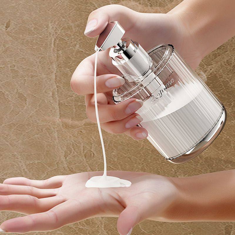 高档便携洗发水沐浴露按压式分装瓶双卡口乳液轻奢旅行香水瓶瓶子