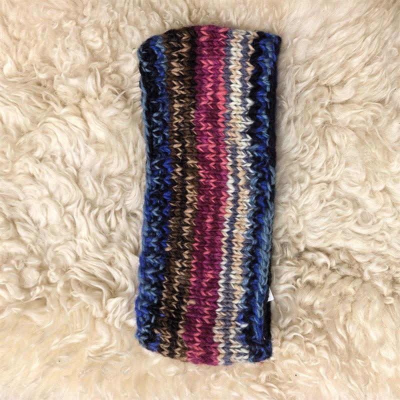 尼泊尔发带尼泊尔纯羊毛加绒瑜伽发带保暖新款运动发带额头针织