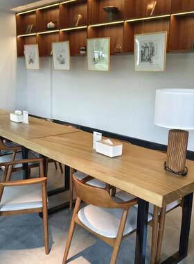 木会会议桌工作子室长实条美式桌图书馆公司议培训VTK服装店阅览