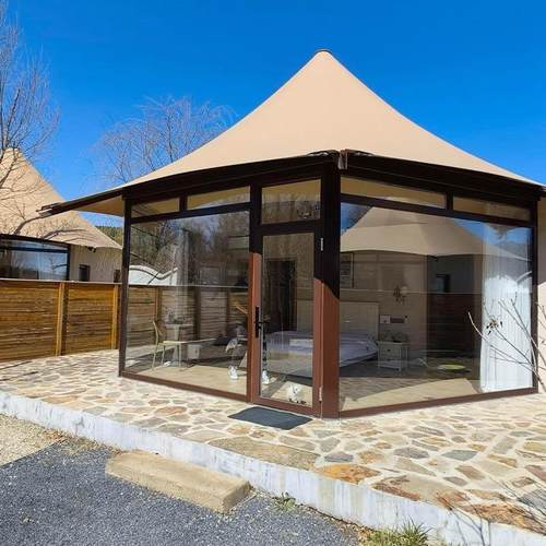 度假酒店帐野别篷小型栋奢防窥防风防雨独带卫生间622高端墅帐篷