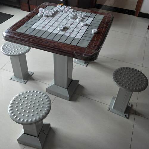 室外象棋桌场户公园休闲益智围棋轨道棋牌桌外广人老年棋盘桌象棋