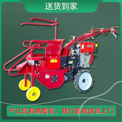 新款柴动单玉米收获机 油电启苞米行单垄农用家用小型玉米收ZUM割