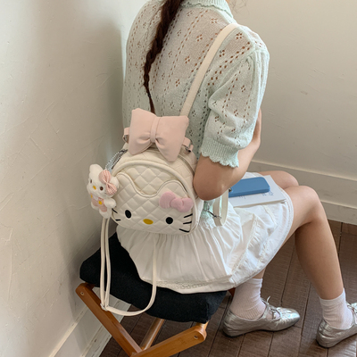 卡通可爱哈喽kitty迷你小包包女2026新款外出游玩时尚百搭双肩包