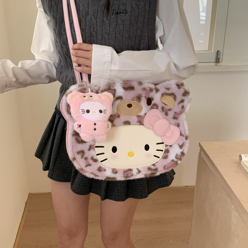 秋冬爆款高颜值双肩包包女可爱Hellokitty豹纹单肩斜挎手拎托特包,箱包皮具/热销女包/男包,托特包,淘宝优惠券,粉丝福利购,淘宝优惠卷