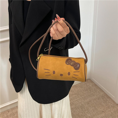 高颜值可爱卡通Hellokitty包包女2025秋冬新款流行单肩斜挎手拎包