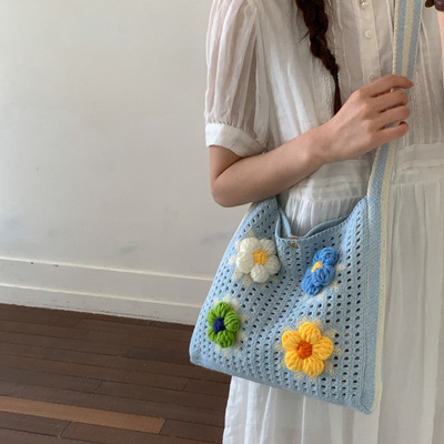 夏季爆款可爱度假风包包女2026年新款旅行外出百搭单肩斜挎手拎包