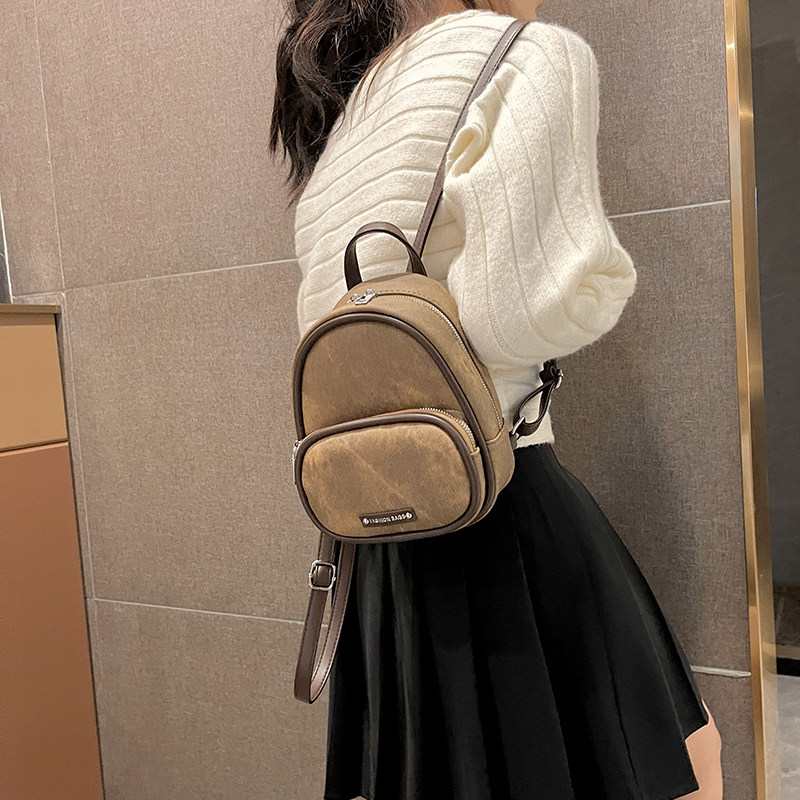 外出通勤洋气百搭迷你包包女2026年春秋新款时髦精致简约风双肩包,箱包皮具/热销女包/男包,双肩背包,淘宝优惠券,粉丝福利购,淘宝优惠卷